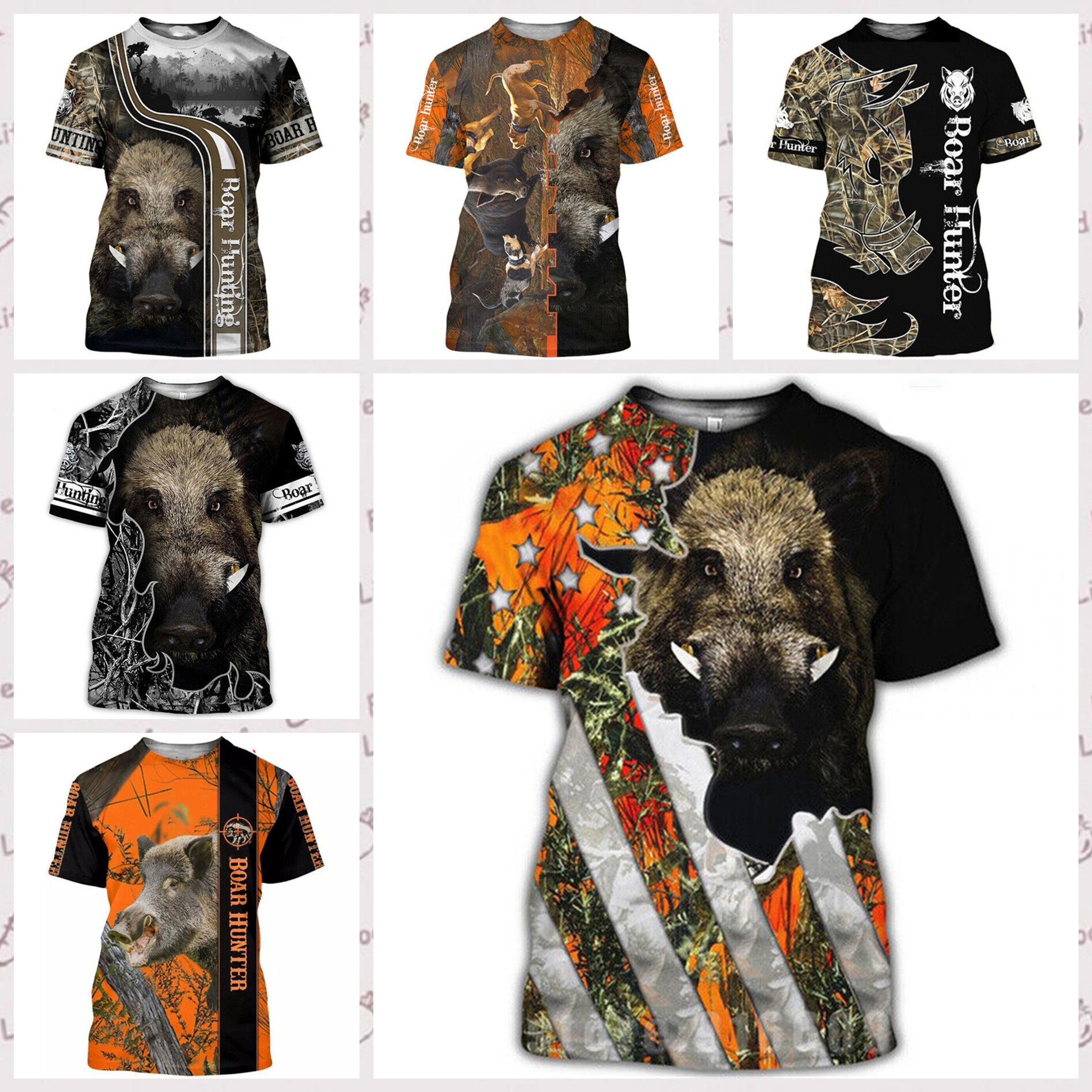 Wildman Hunting & Outdoor - Camo Hunting Animals Wild Boar Men