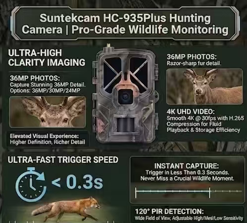 Hunting Outdoor Shows - Outdoor 4G Built-in SIM Card 30MP