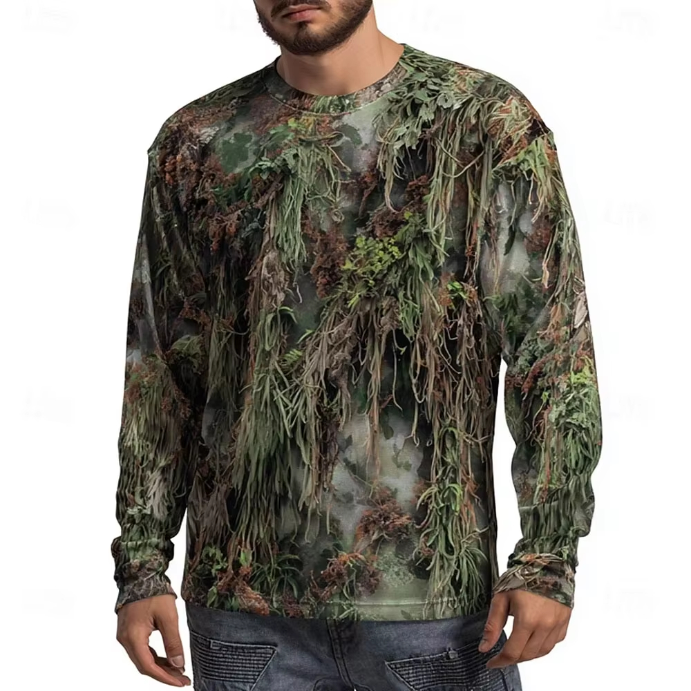 Men's Camo Animal Print Long S - Hunting & Outdoor As reseña y precio