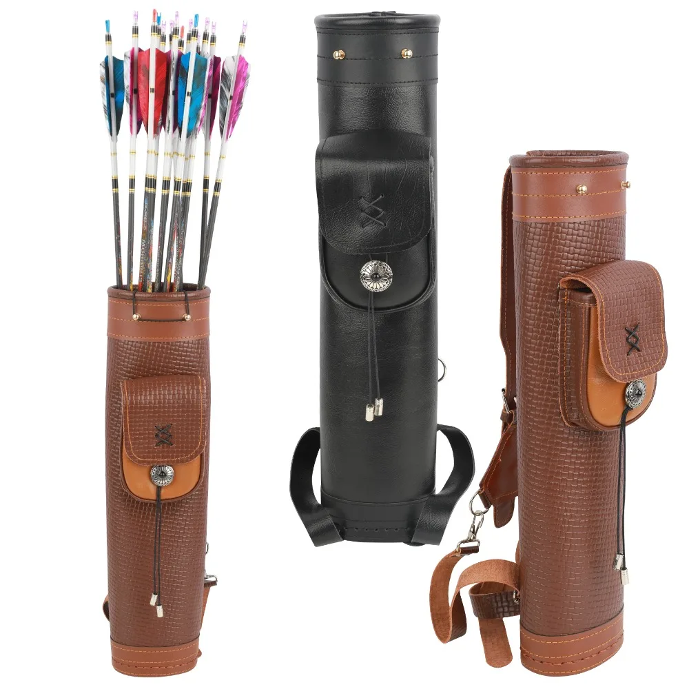 Cowhide Archery Arrow Quiver S - Quiver Arrow Back reseña y precio