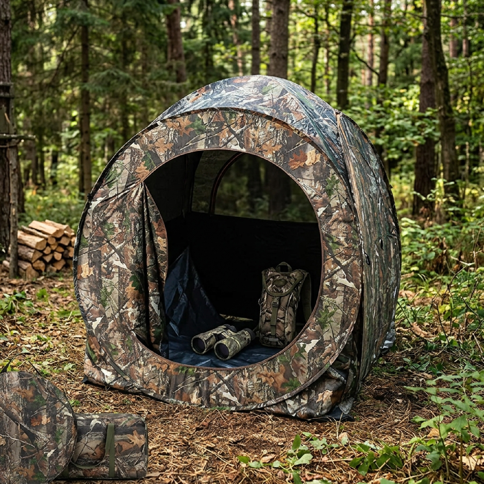 Camouflage Pop-Up Hunting Blin - Hunting & Outdoor As reseña y precio