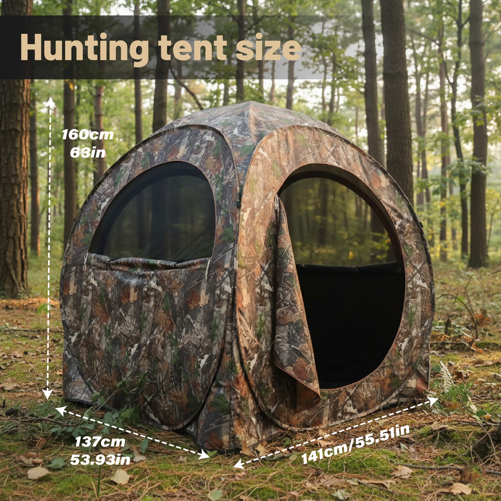 Camouflage Pop-Up Hunting Blin - Hunting & Outdoor As reseña y precio