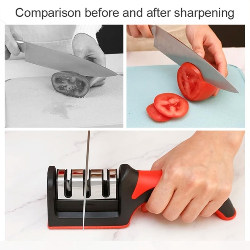3-Stage Knife Sharpener Kit wi - Hunting Knife Outdoor Edge reseña y precio