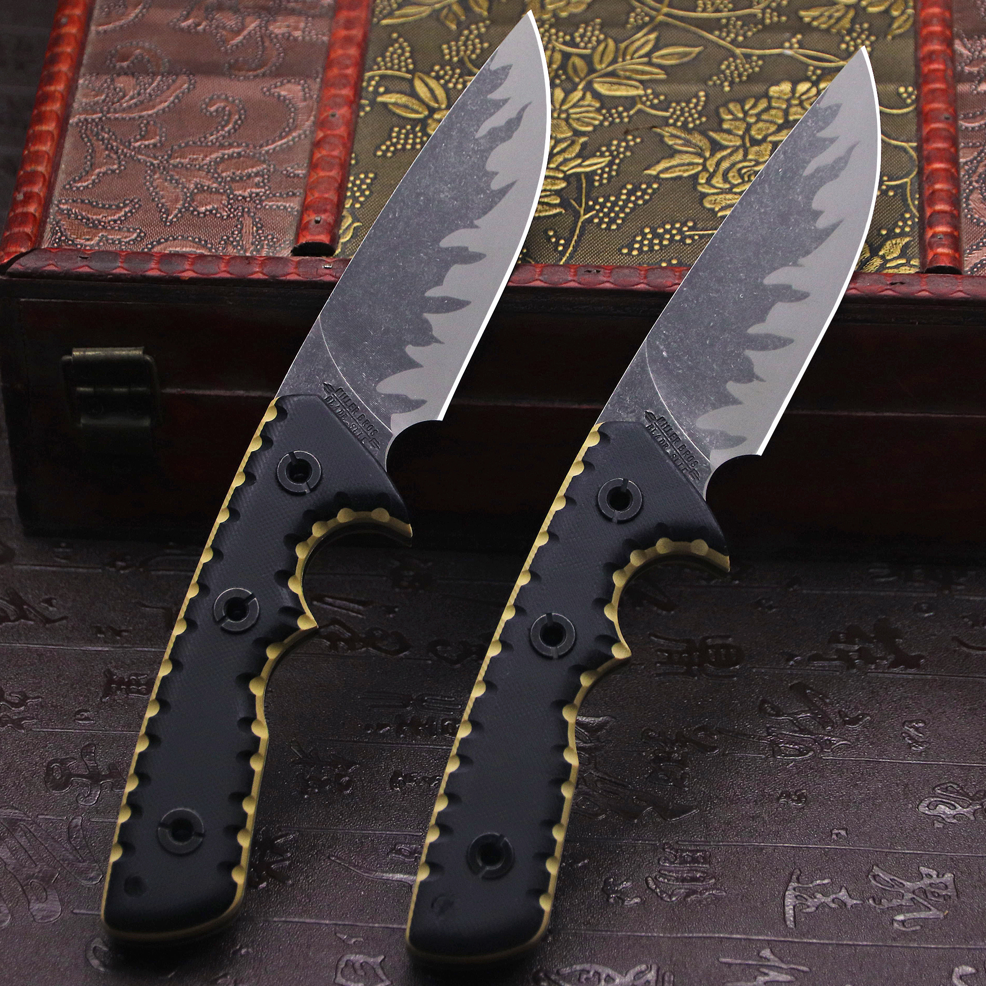 M-L (USA) DC53 Stone Washed Fu - Hunting Knife Outdoor Edge reseña y precio