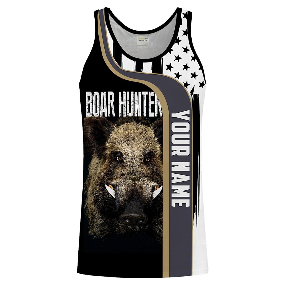 Custom Name Boar Hunter Tank T - Wildman Hunting & Outdoor reseña y precio