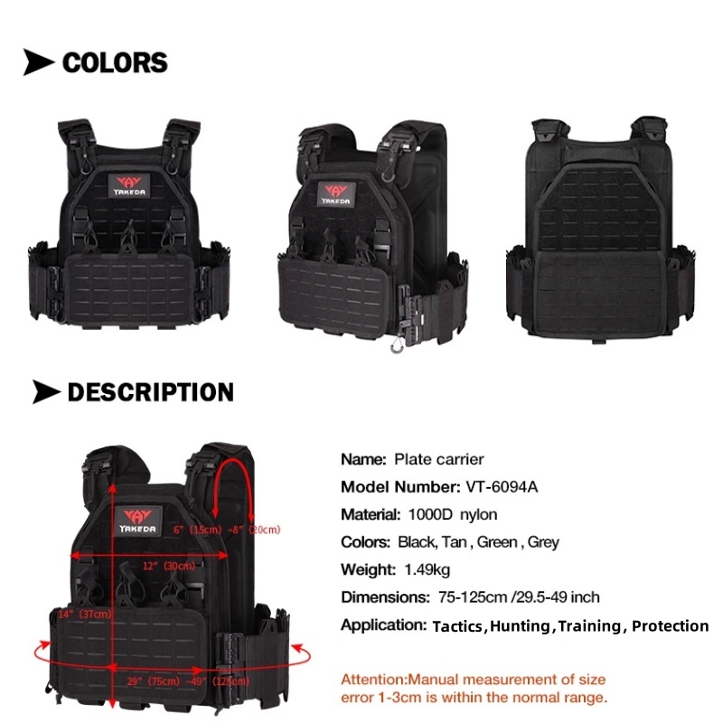 YAKEDA Tactical Vest 6094 Fast - Outdoor Hunting Fleece reseña y precio