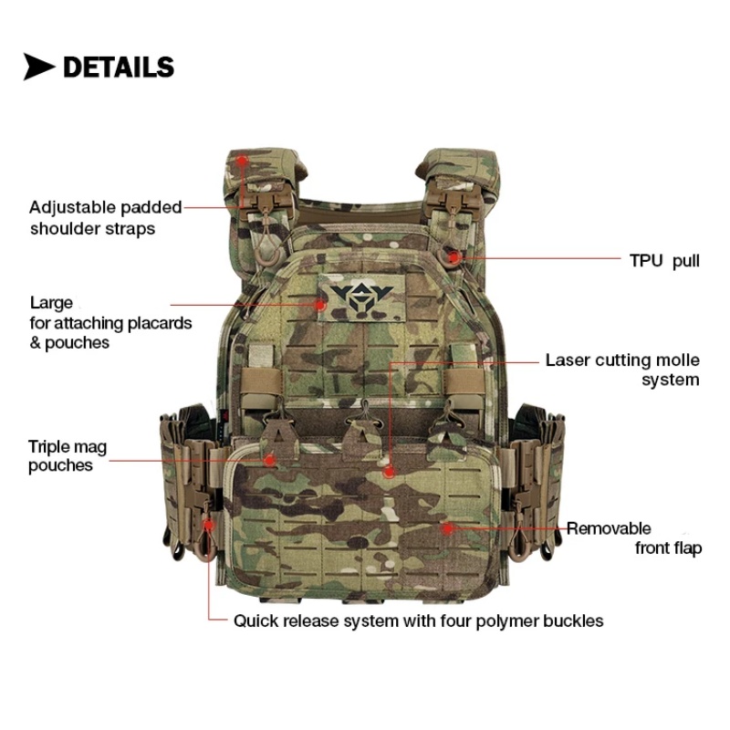 YAKEDA Tactical Vest 6094 Fast - Outdoor Hunting Fleece reseña y precio