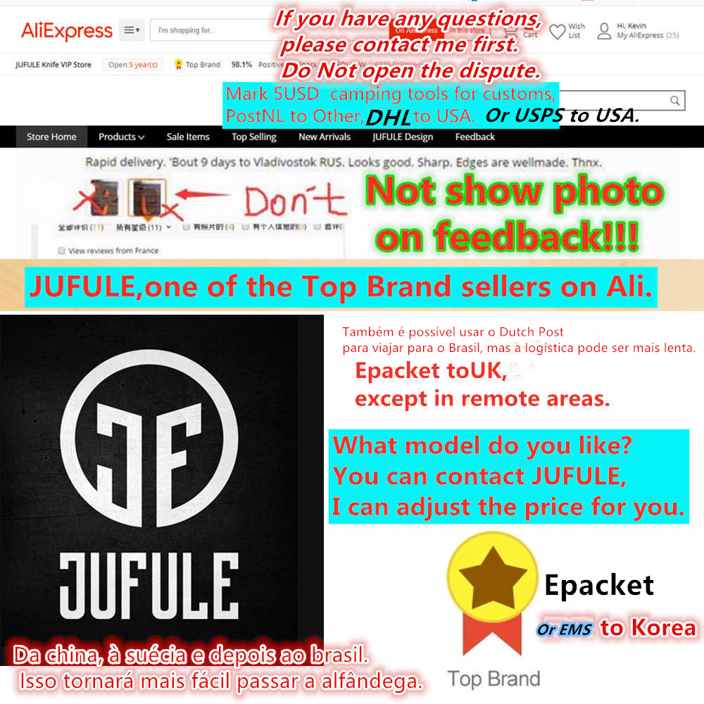 JUFULE Best Foam Mini Freek 56 - Best Hunting Outdoor Knife reseña y precio