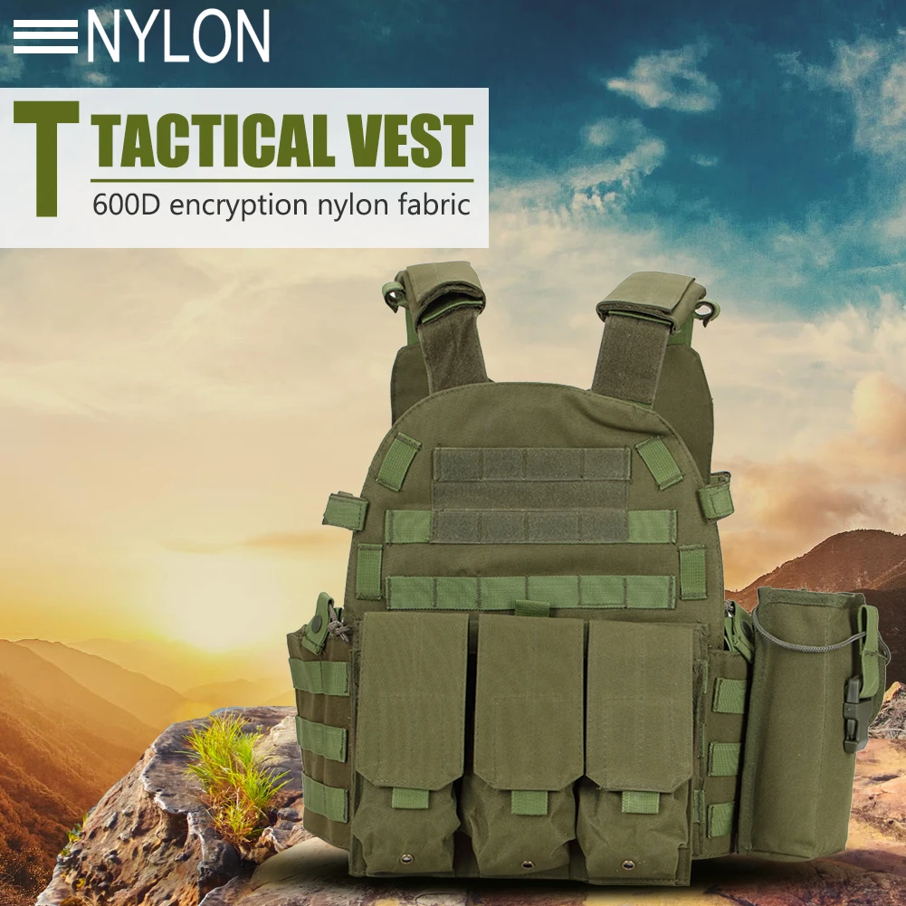 Nylon Tactical Vest Body Armor - Outdoor Hunting Fleece reseña y precio