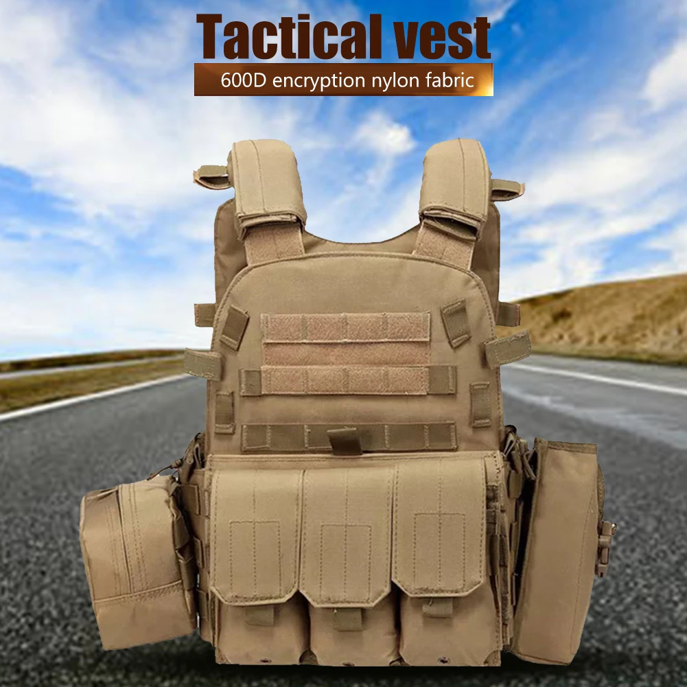 Nylon Tactical Vest Body Armor - Outdoor Hunting Fleece reseña y precio