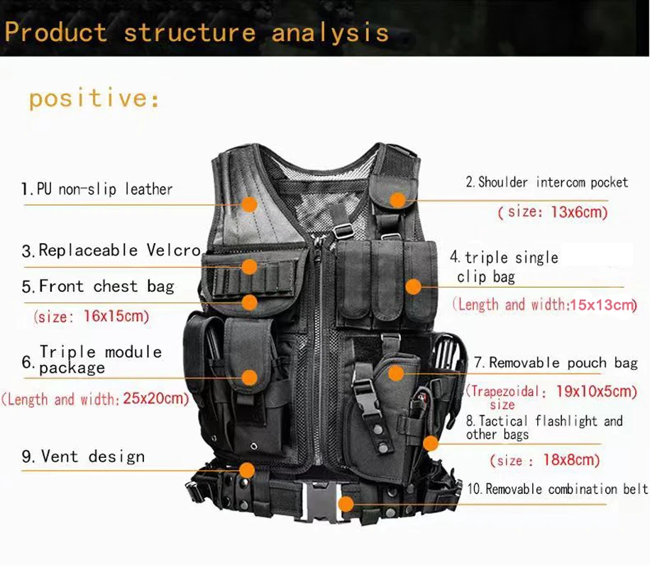 Adjustable Molle Tactical Vest - Outdoor Hunting Fleece reseña y precio