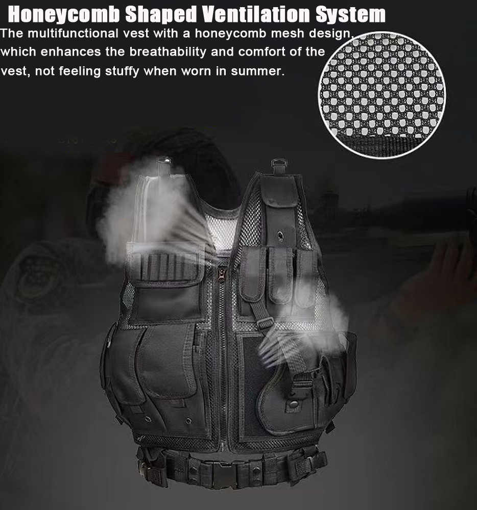 Adjustable Molle Tactical Vest - Outdoor Hunting Fleece reseña y precio