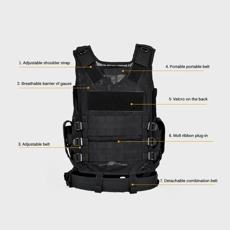 Adjustable Molle Tactical Vest - Outdoor Hunting Fleece reseña y precio