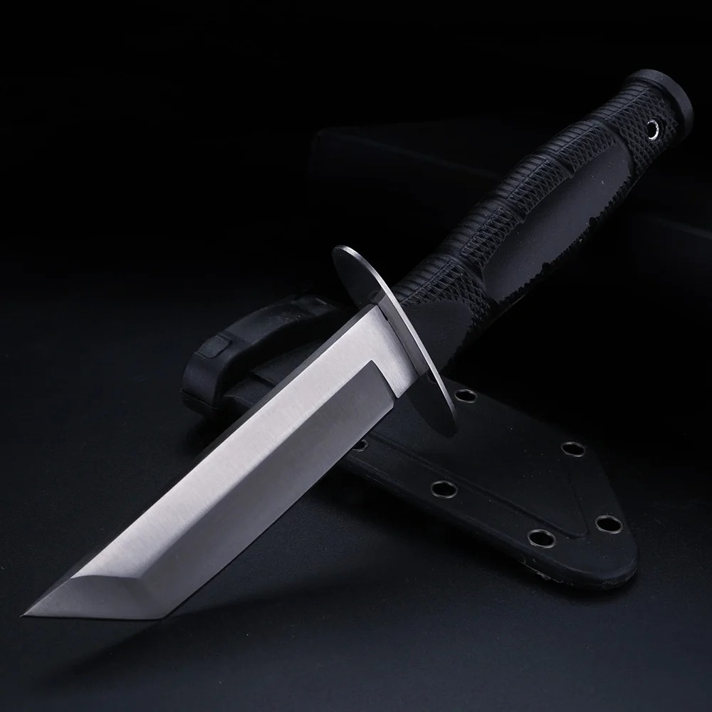 Black Handle Outdoor Straight  - Hunting Knife Outdoor Edge reseña y precio