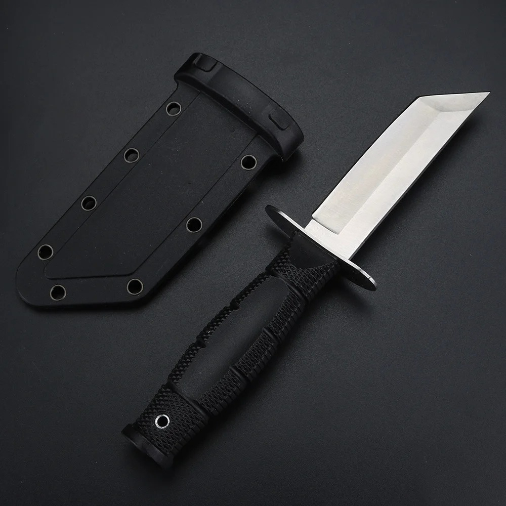 Black Handle Outdoor Straight  - Hunting Knife Outdoor Edge reseña y precio