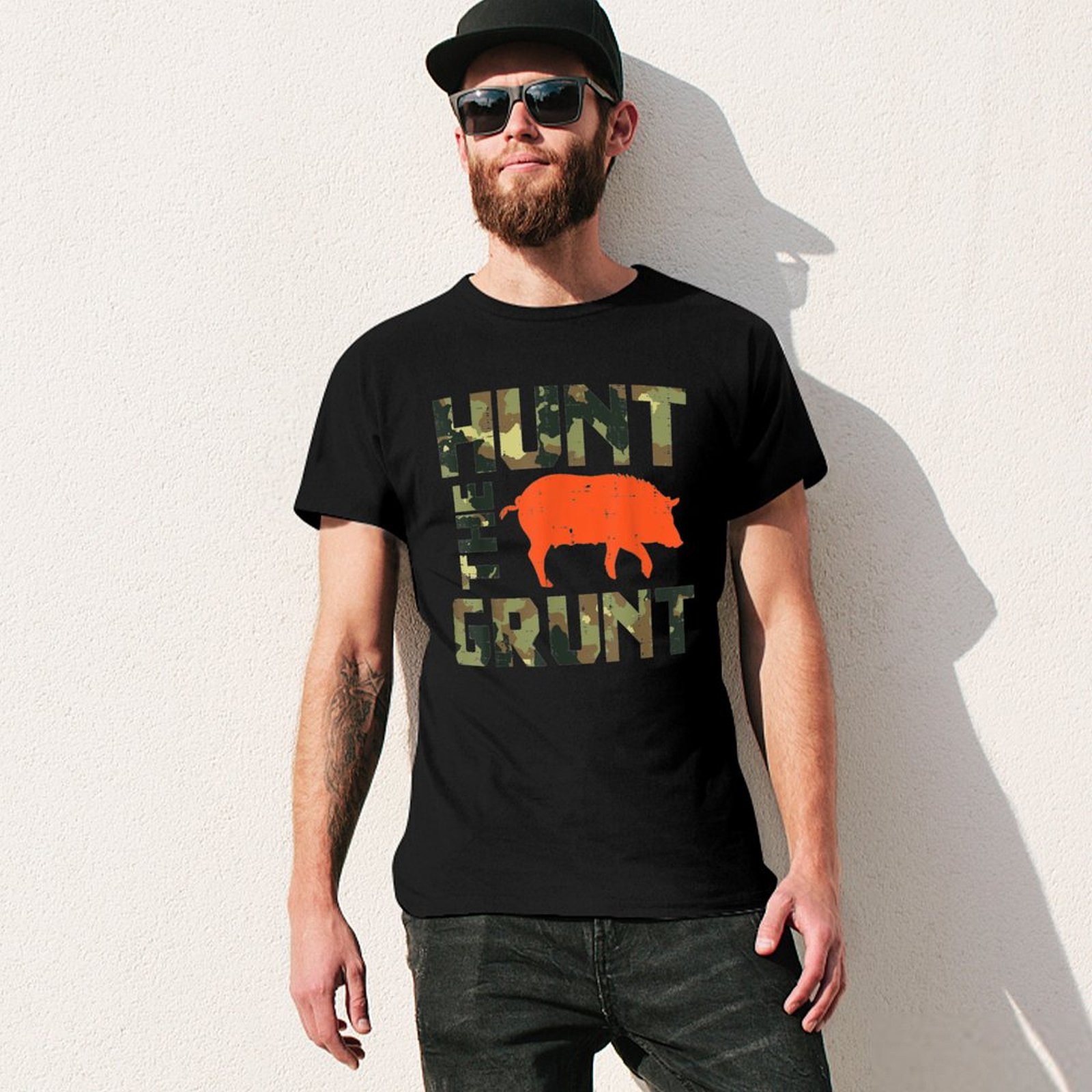Camo Hunt The Grunt Hog Vintag - Wildman Hunting & Outdoor reseña y precio
