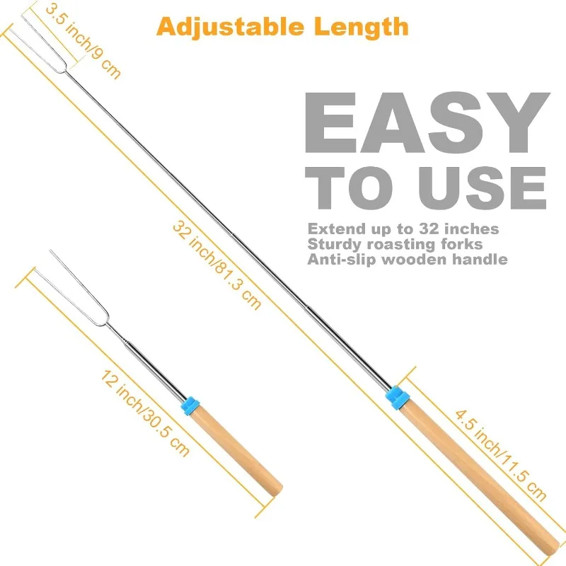 Stainless Steel Extendable Lon - Outdoor Hunting Kitchen reseña y precio