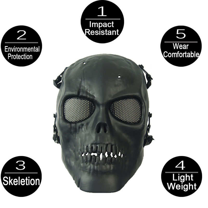 Airsoft Mask Camouflage Cospla - Outdoor Hunting Movies reseña y precio