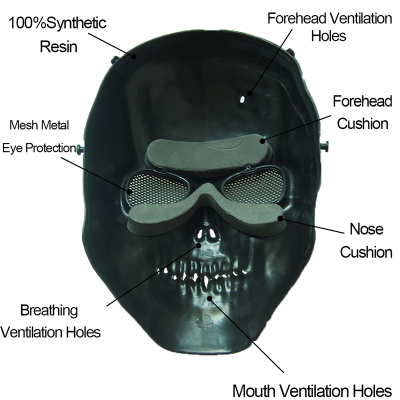Airsoft Mask Camouflage Cospla - Outdoor Hunting Movies reseña y precio