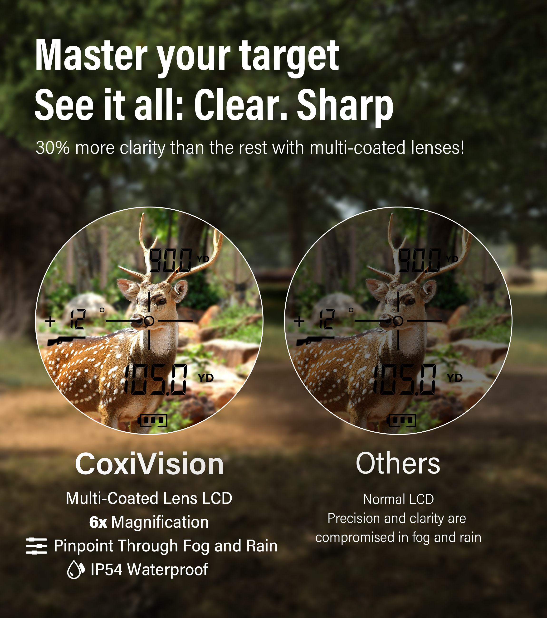 2in1 Golf Hunting Fashion 1000 - Rangefinder Laser Hunting reseña y precio