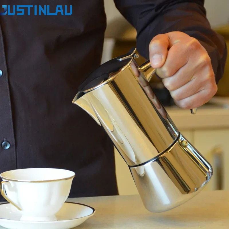 JUSTINLAU Moka Pots 200ml/300m - Outdoor Hunting Kitchen reseña y precio
