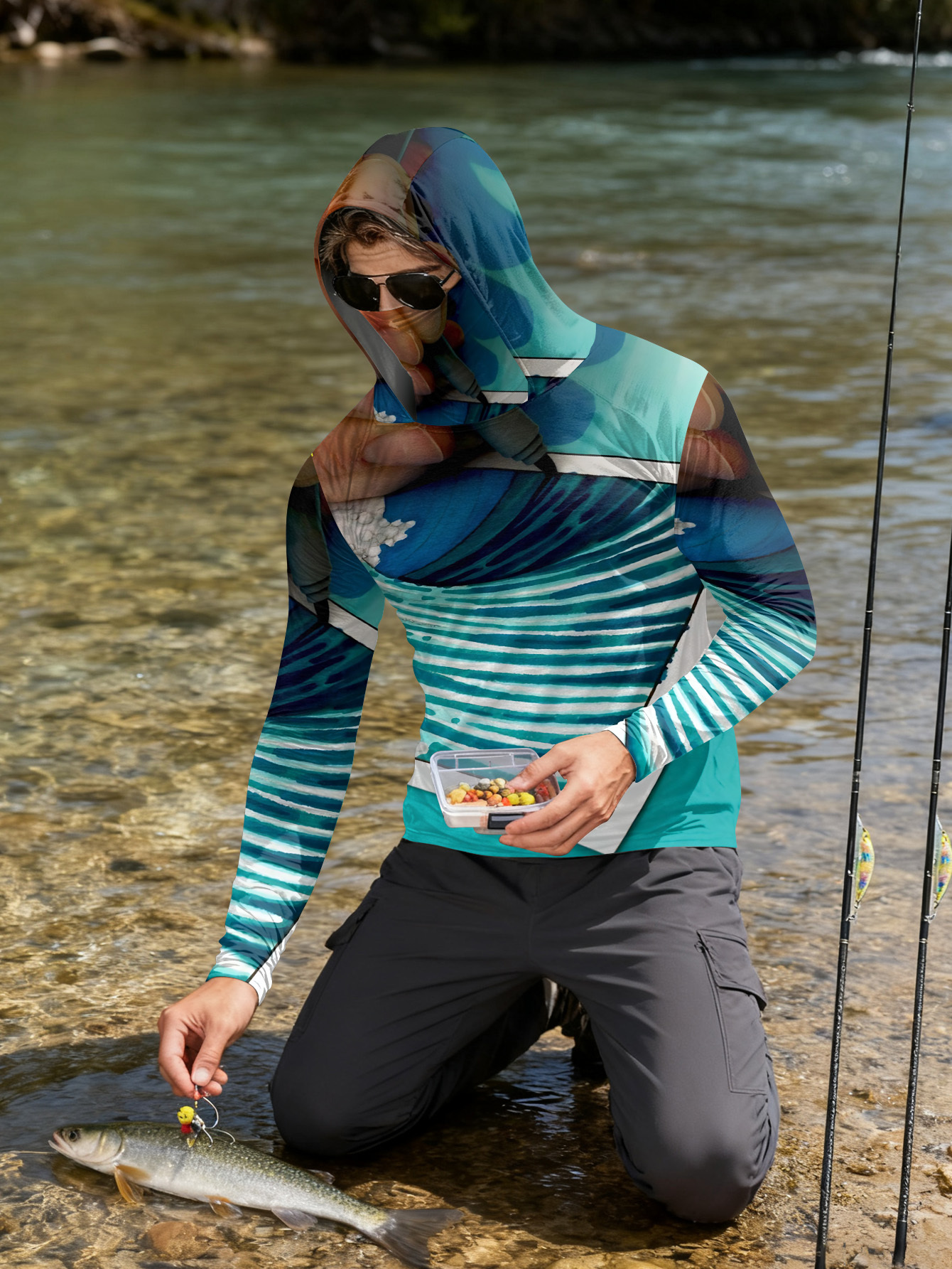 Fishing hooded sweatshirt men' - Hunting & Outdoor As reseña y precio