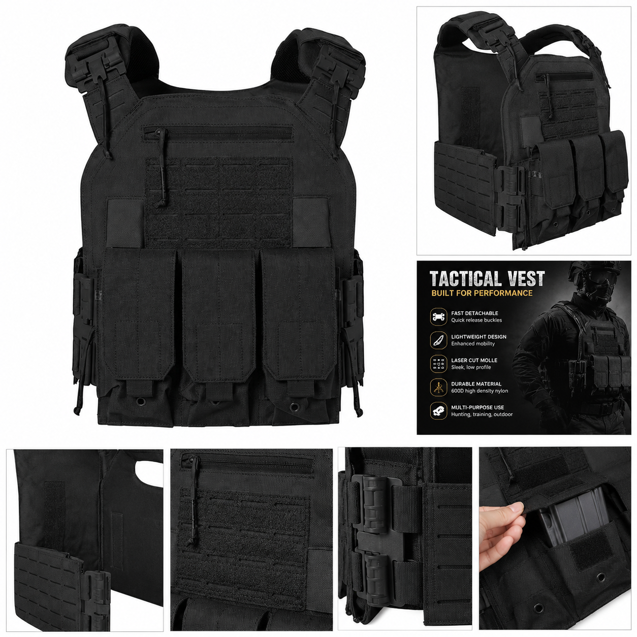 Tactical vest, quick disassemb - Outdoor Hunting Packs reseña y precio