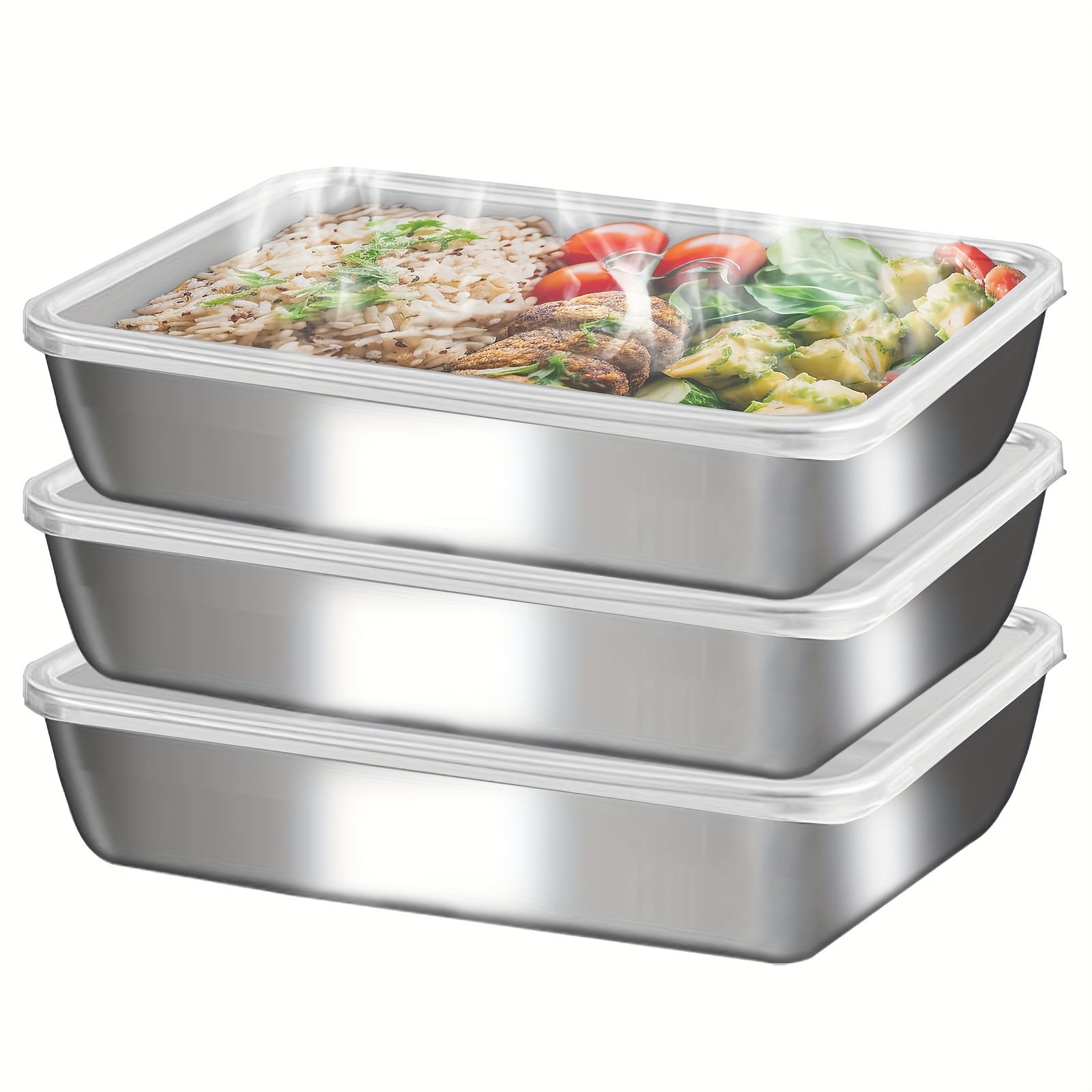 3pcs Stainless Steel Food Cont - Outdoor Hunting Kitchen reseña y precio