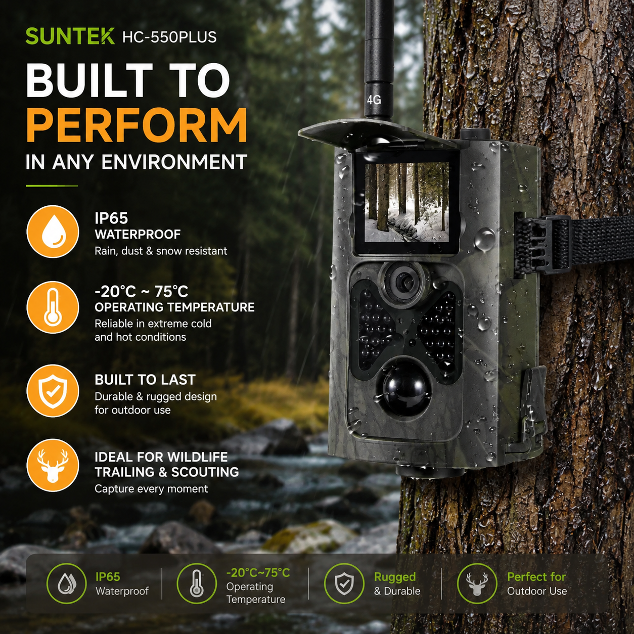 Outdoor 4G 30MP Infrared 2K Li - Hunting Outdoor Shows reseña y precio