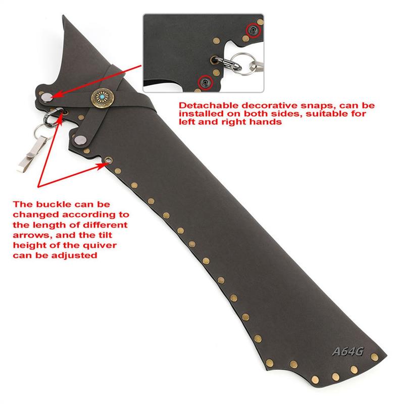 Archery Arrow Quiver Leather W - Quiver Arrow Back reseña y precio