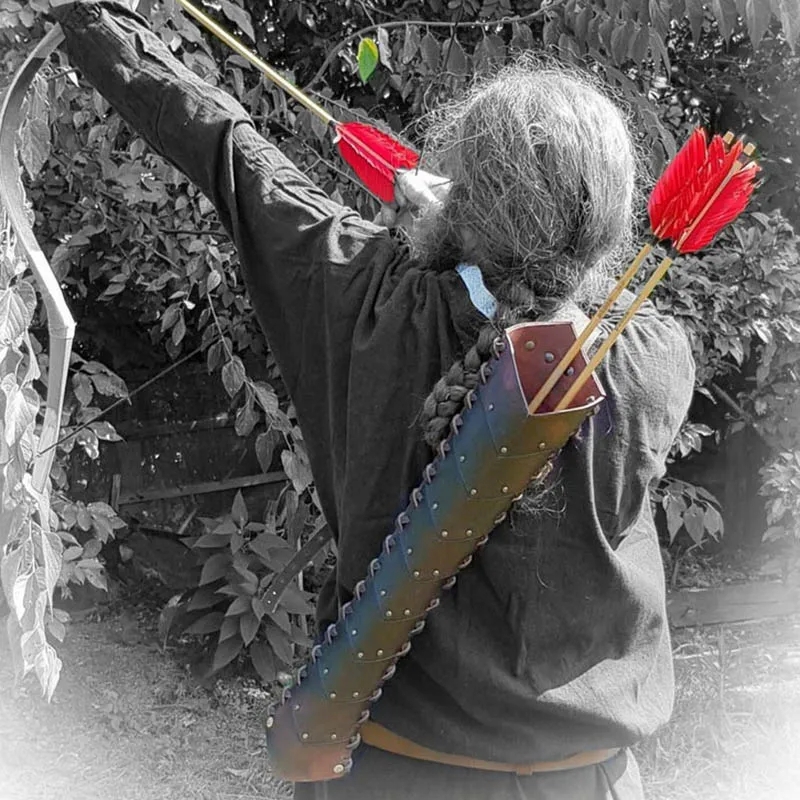Medieval Steampunk Archery Arr - Quiver Arrow Back reseña y precio