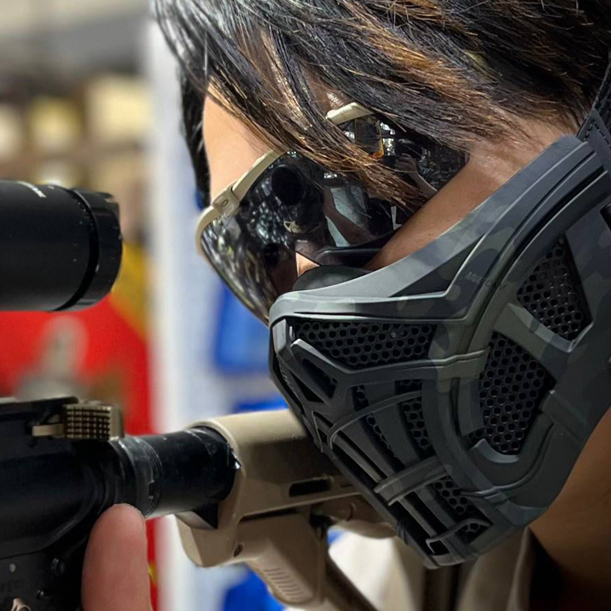 Tactical Airsoft Mask Protecti - Outdoor Hunting Movies reseña y precio