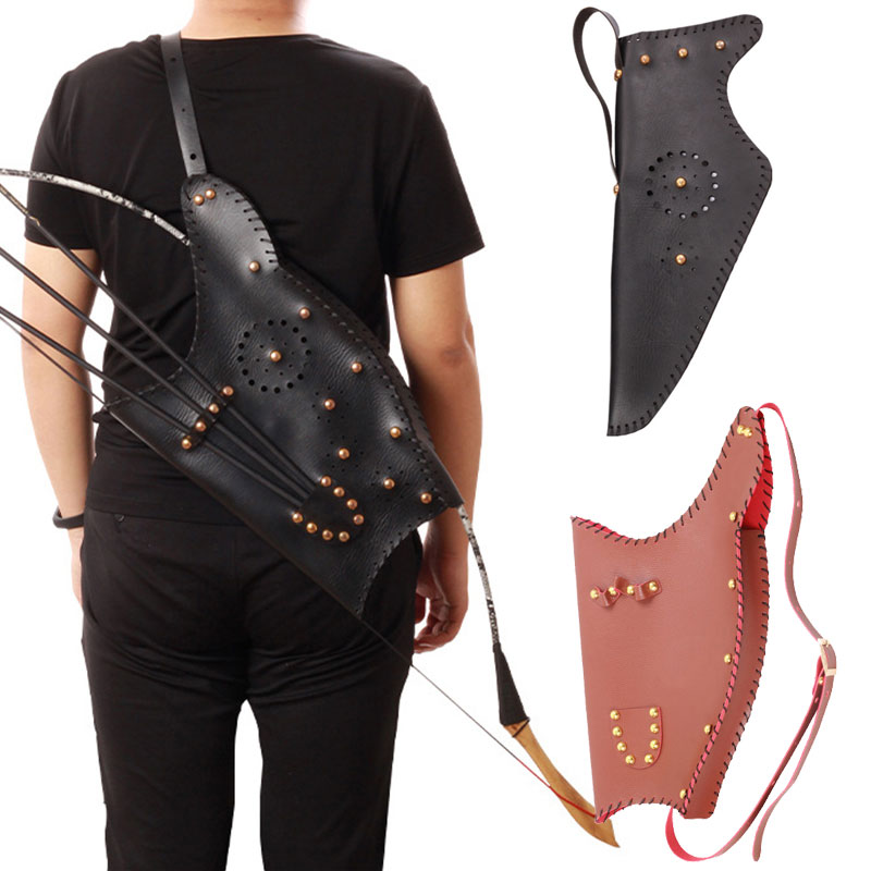 Traditional PU Leather Archery - Quiver Arrow Back reseña y precio