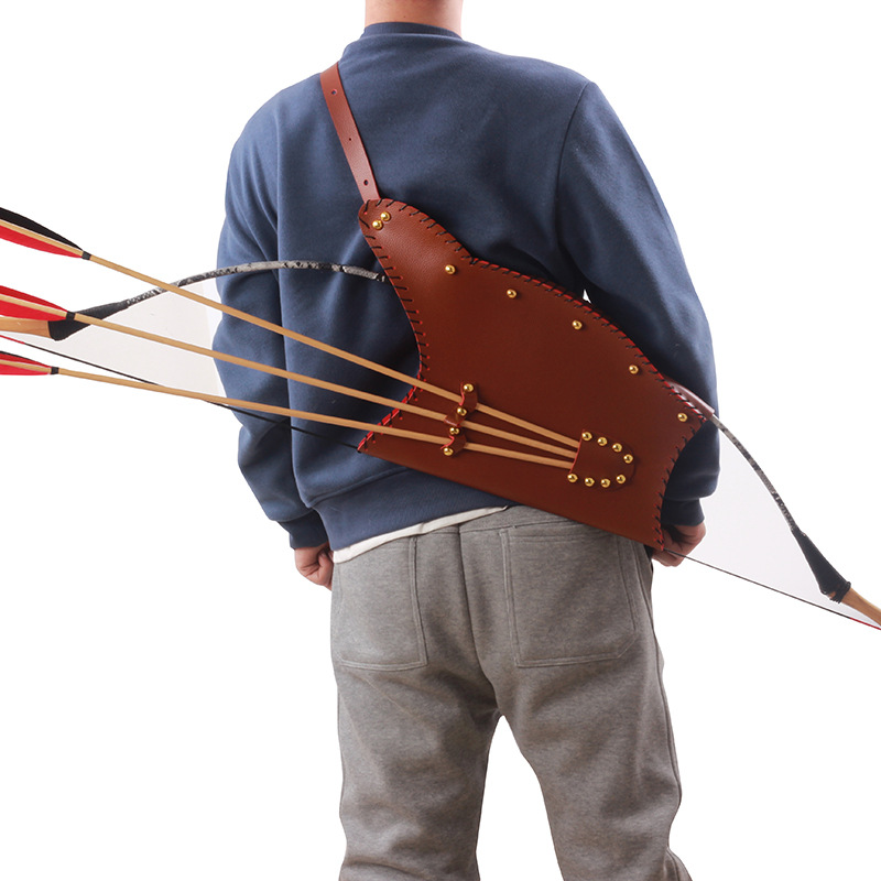Traditional PU Leather Archery - Quiver Arrow Back reseña y precio