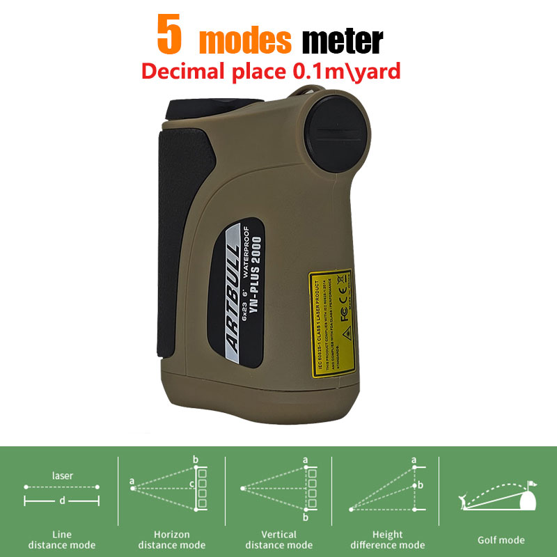 2000m Long Distance Laser Rang - Rangefinder Laser Hunting reseña y precio