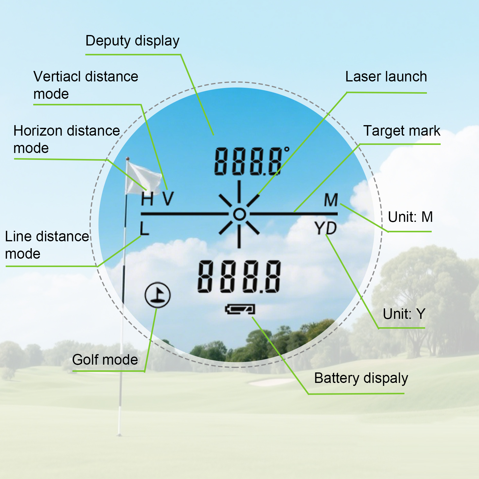 2000m Long Distance Laser Rang - Rangefinder Laser Hunting reseña y precio