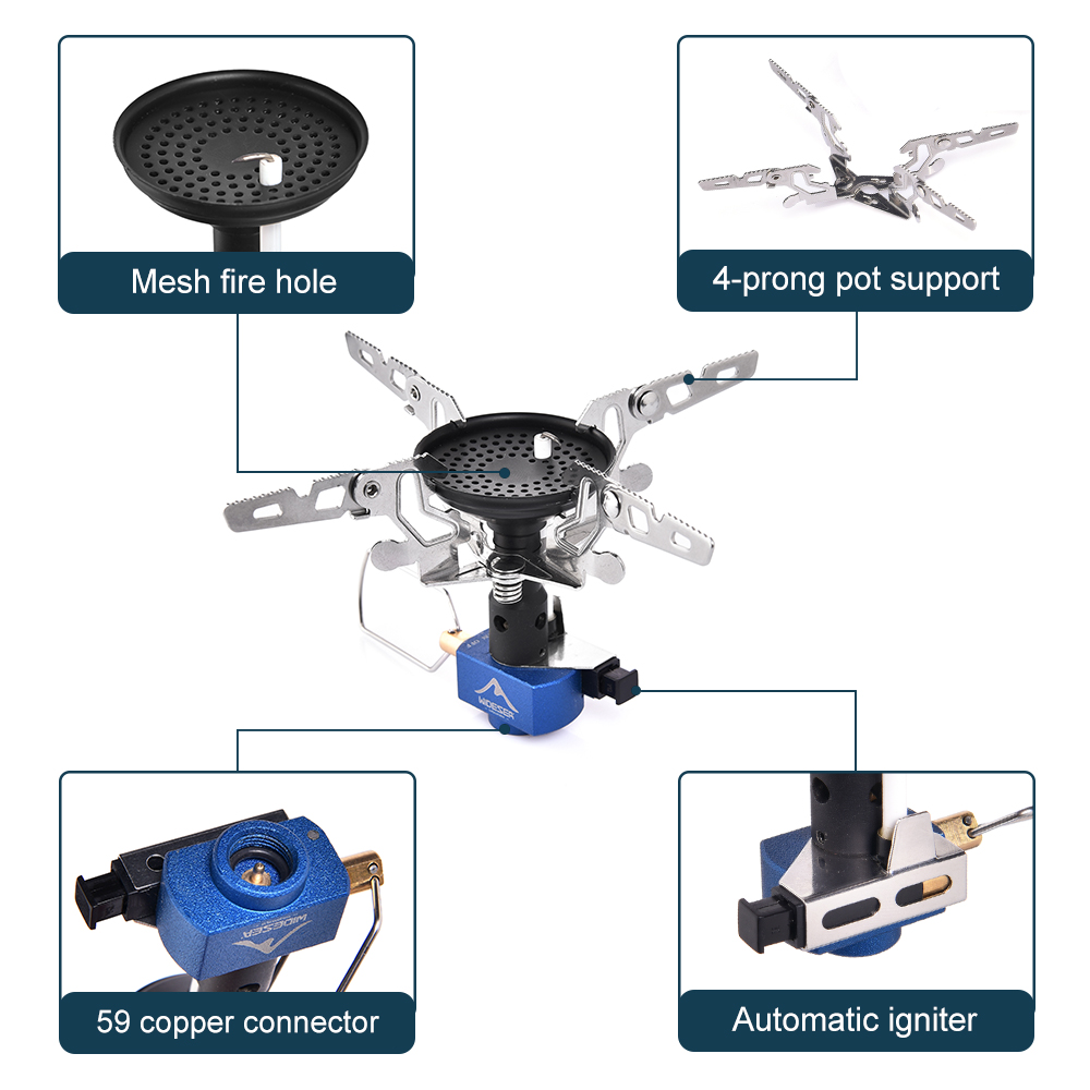 Outdoor Camping Gas Burner Out - Outdoor Hunting Kitchen reseña y precio