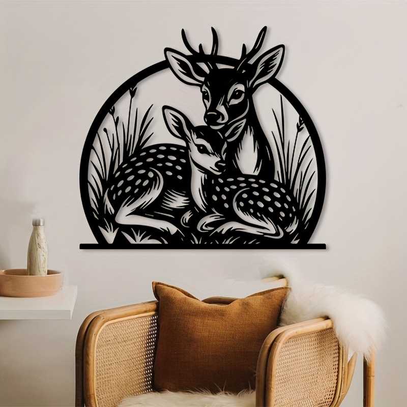 Brand Rustic Iron Deer Wall Ar - Hunting Outdoor Brands reseña y precio