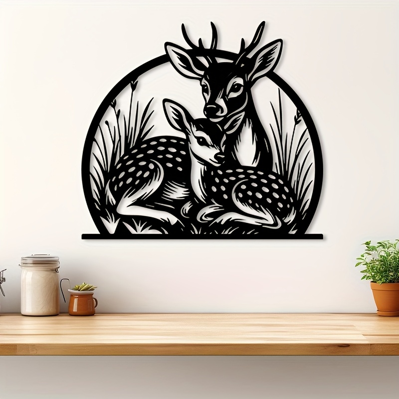 Brand Rustic Iron Deer Wall Ar - Hunting Outdoor Brands reseña y precio