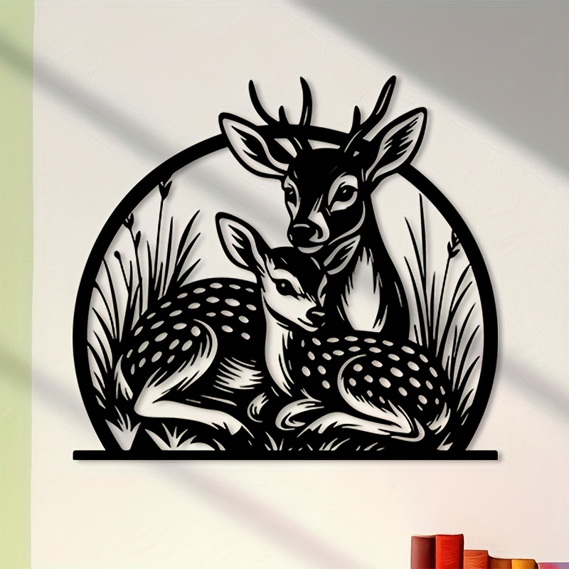 Brand Rustic Iron Deer Wall Ar - Hunting Outdoor Brands reseña y precio