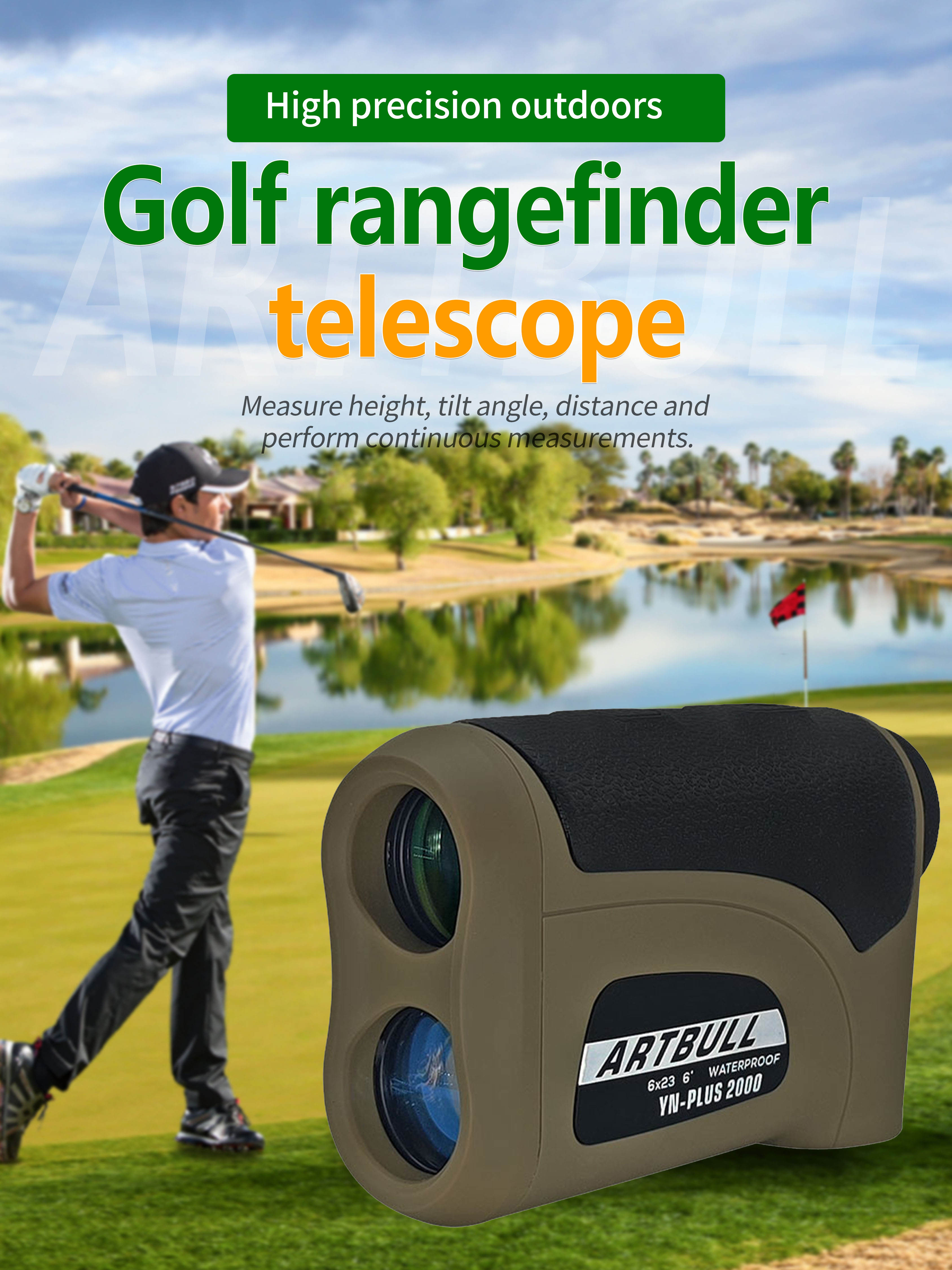 2000m Long Distance Laser Rang - Rangefinder Laser Hunting reseña y precio