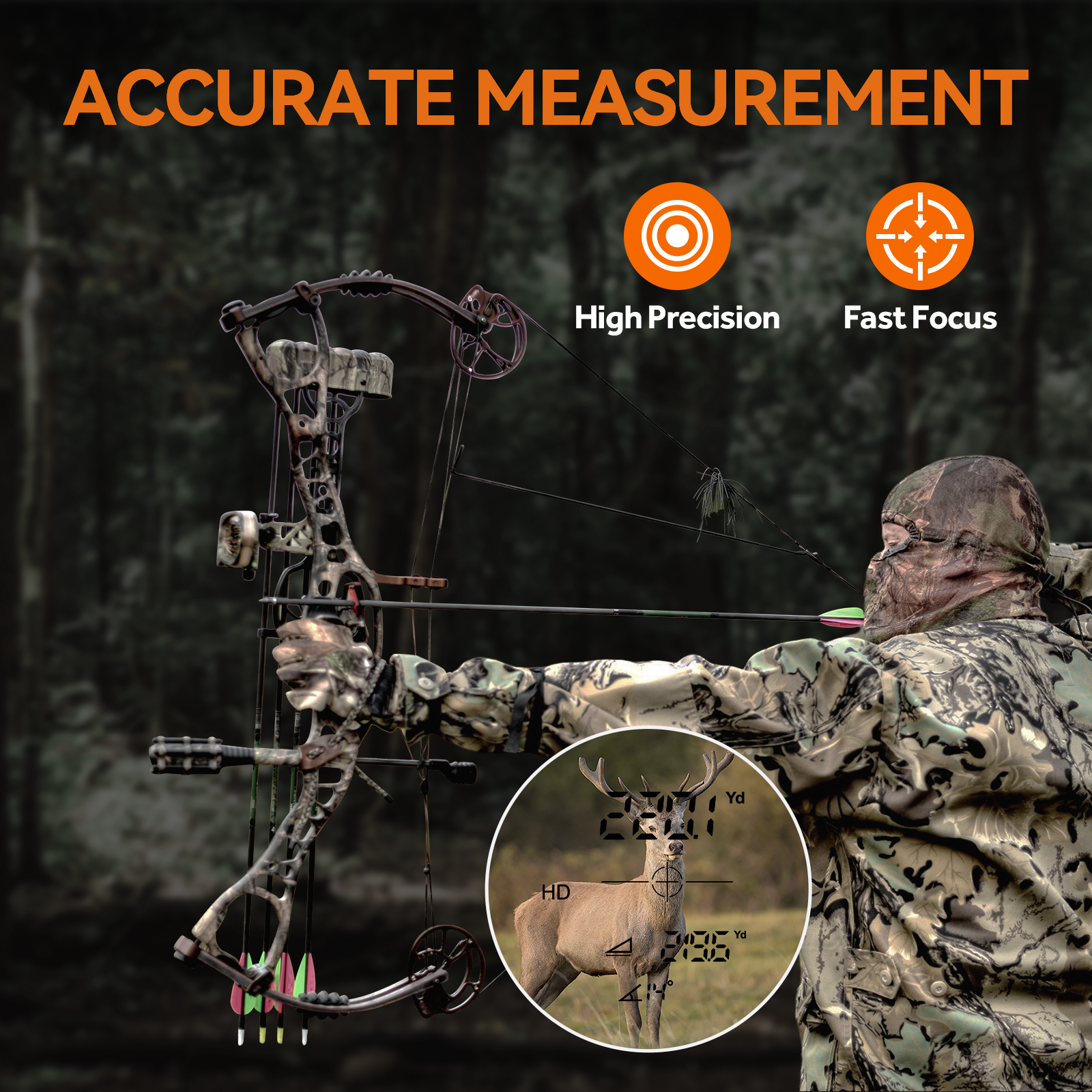 MiLESEEY Range Finder for hunt - Rangefinder Laser Hunting reseña y precio