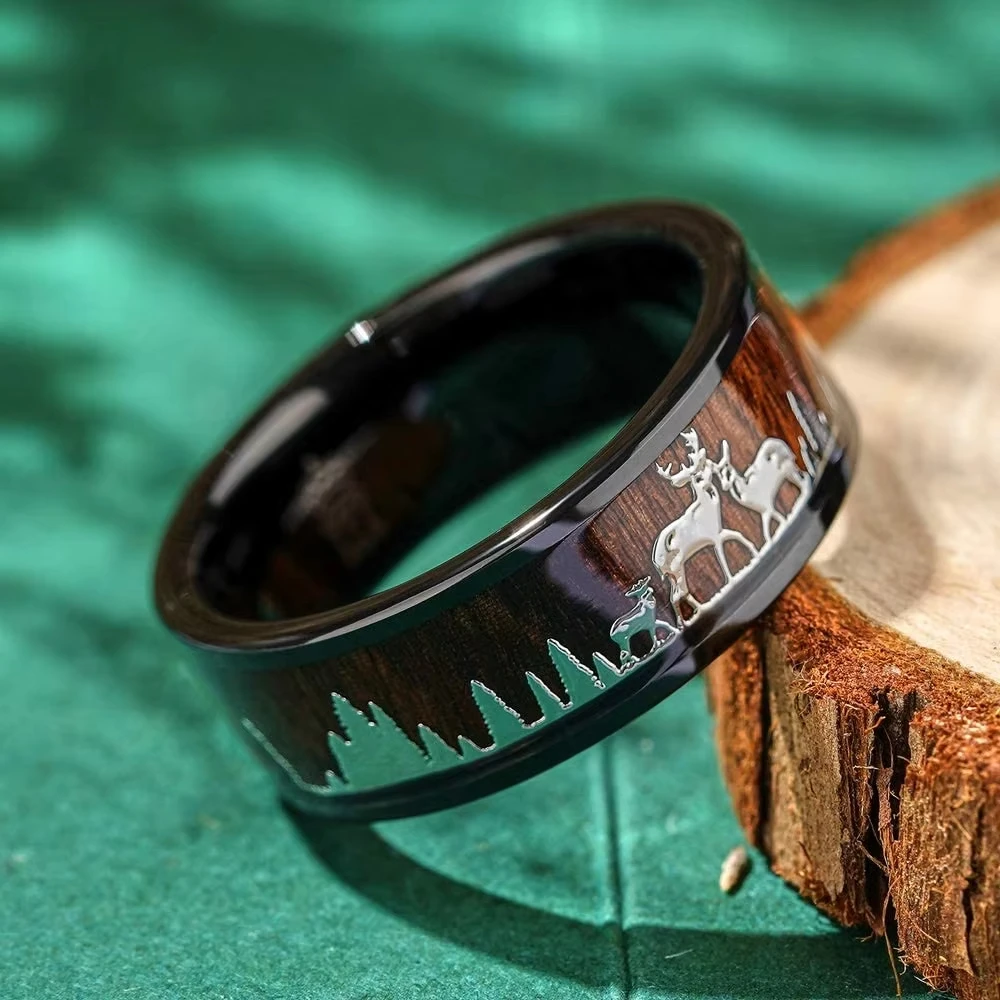 Fashion 8mm Koa Wood Inlay Dee - Wildman Hunting & Outdoor reseña y precio