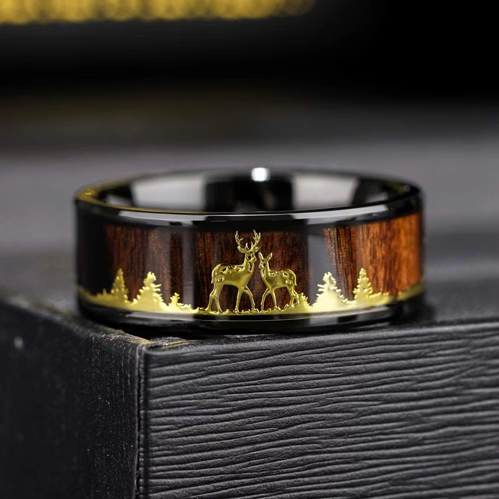 Fashion 8mm Koa Wood Inlay Dee - Wildman Hunting & Outdoor reseña y precio
